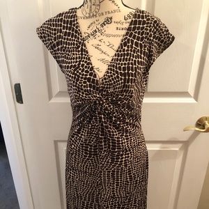 B Calm Size 8 Dress Animal Print